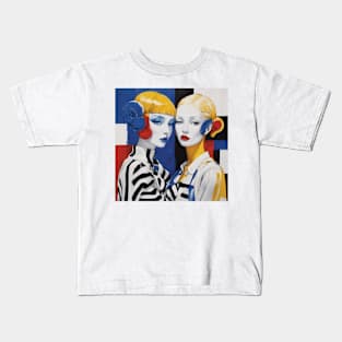 Abstract Painting Woman Female Design Kids T-Shirt